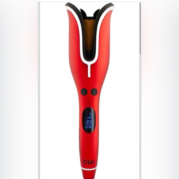 Chi Other - Chi Spin N Curl 1” Ceramic Rotating  Curling Iron-ruby red